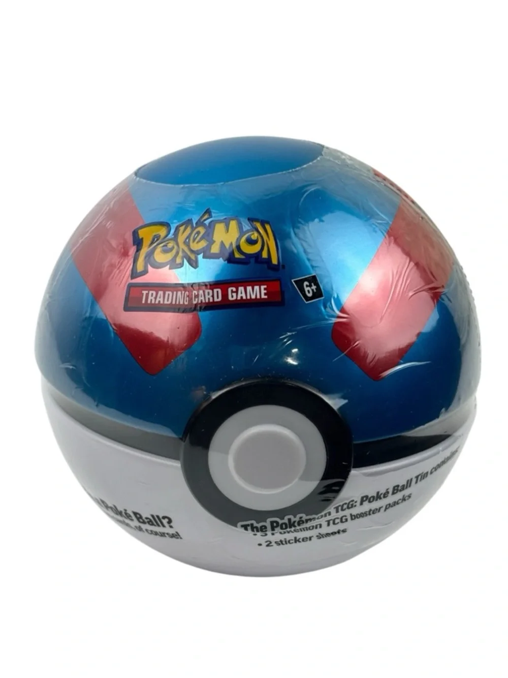 Pokémon TCG Great Ball Tin E25 Sealed Poké Ball Collector Tin New Blue & White